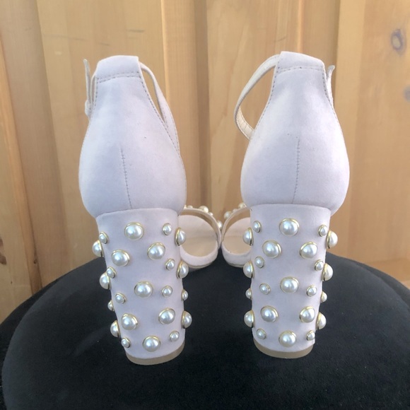 By The Way Blush Pearl Heels. Bride or Bridesmaid - Picture 6 of 8